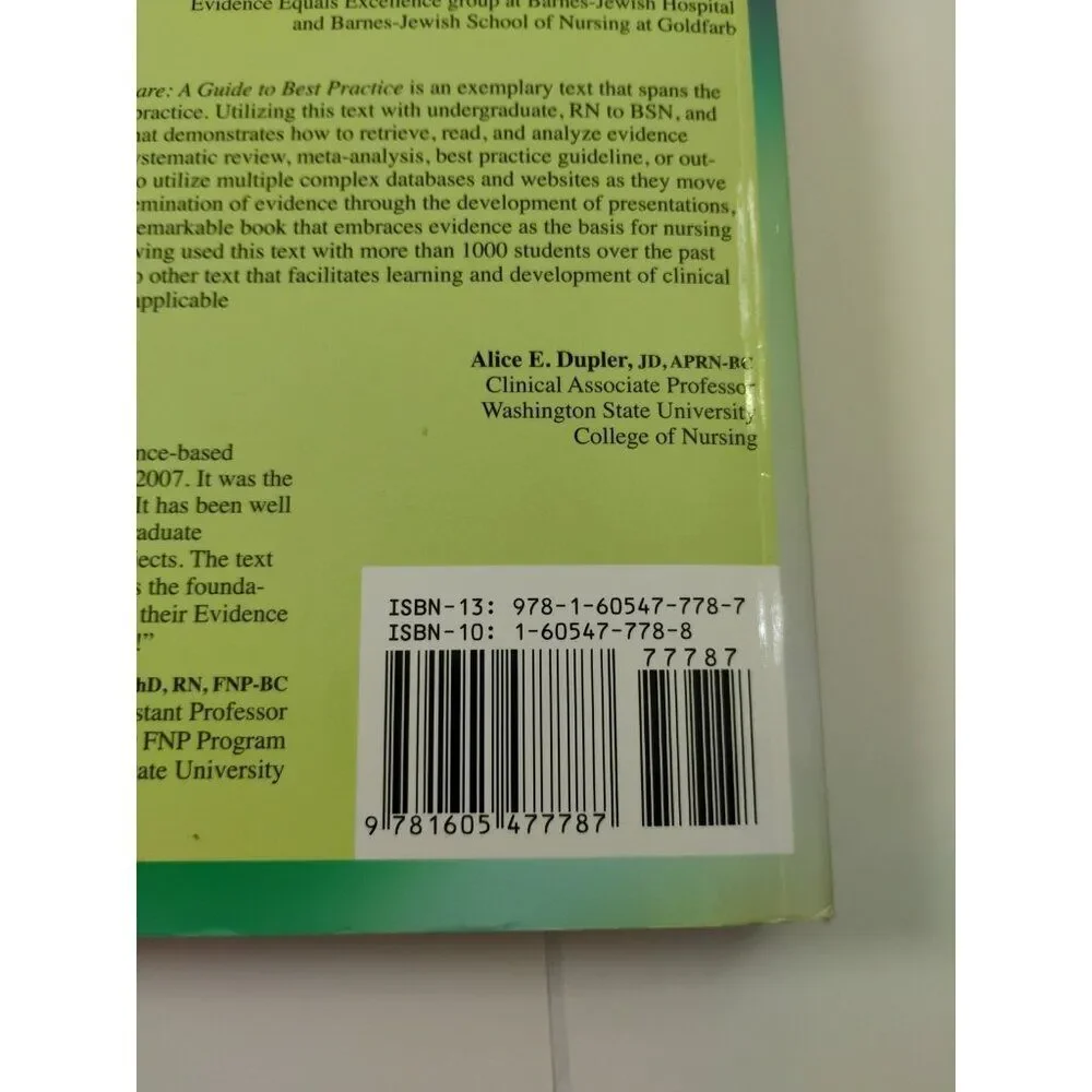 Evidence-Based Practice in Nursing and Healthcare NO CD-Rom